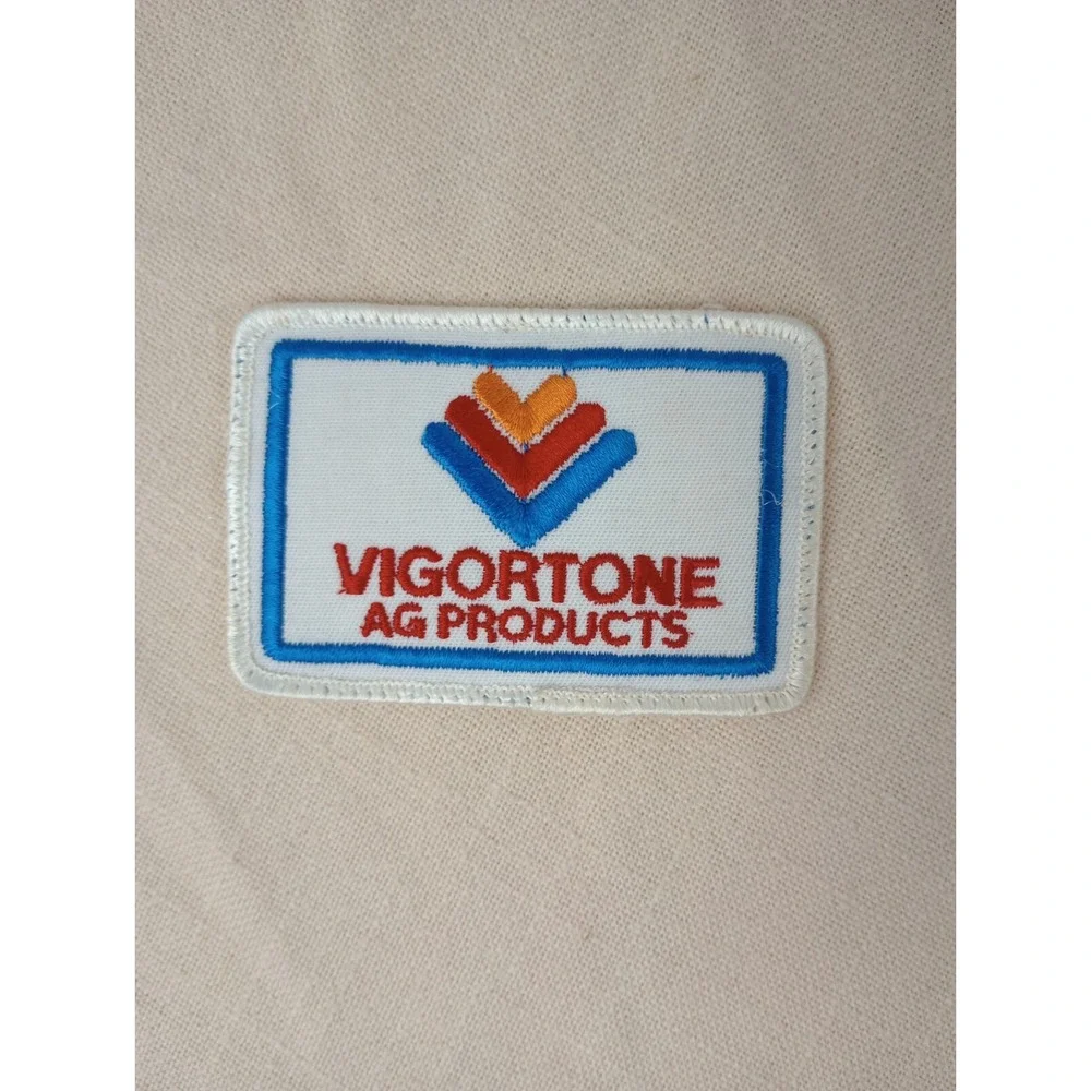 Vintage VIGORTONE AG PRODUCTS Advertising Patch (Farm, Agriculture) 3.75‎ Inches